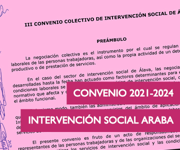 III Convenio de Intervención Social de Álava